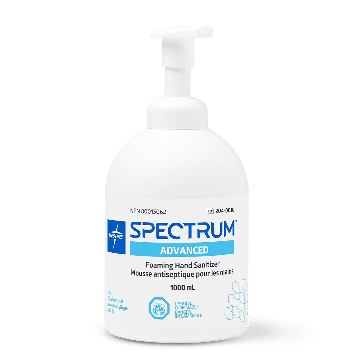 Spectrum Advanced 72% Alcohol Foam Hand Sanitizer 1L - 1 case of 8