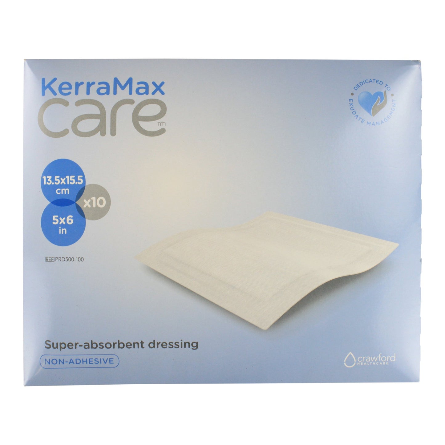 Kerramax Care Super-Absorbent Dressing 13.5cm x 15.5cm 10/BX