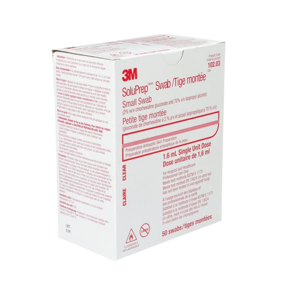 Soluprep antiseptic swab-small  50/BX