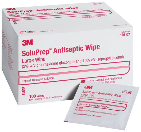 Soluprep antiseptic wipe-large 100/BX