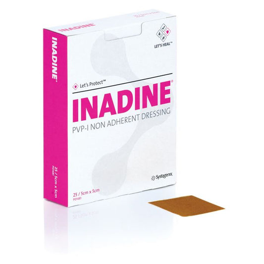 Inadine Dressing - 5cm x 5cm 25/BX